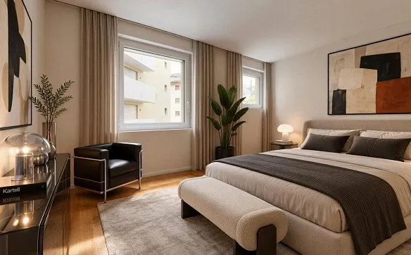 Sion : appartement de 3,5 pièces lumineux avec grand balcon - Photo 5