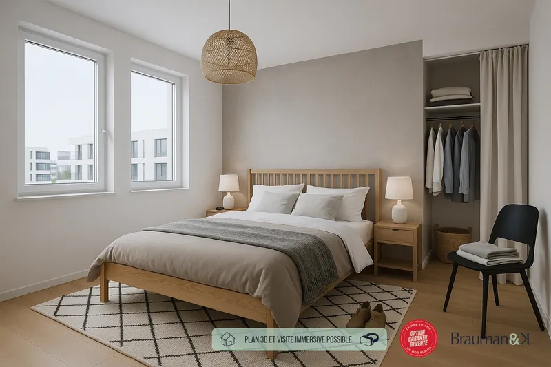 Appartement T3 de 70 m² avec terrasse de 12 m² et parking - Photo 2
