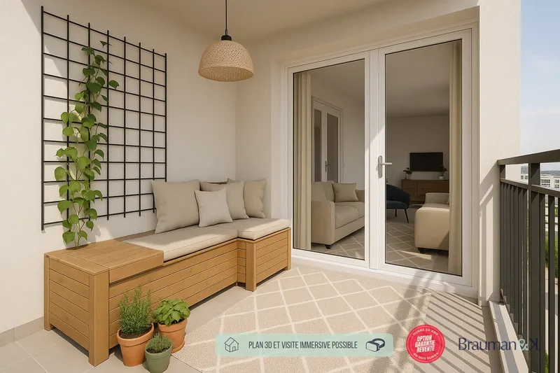 T3 neuf de 64 m² avec terrasse de 4 m² et parking - Photo 5
