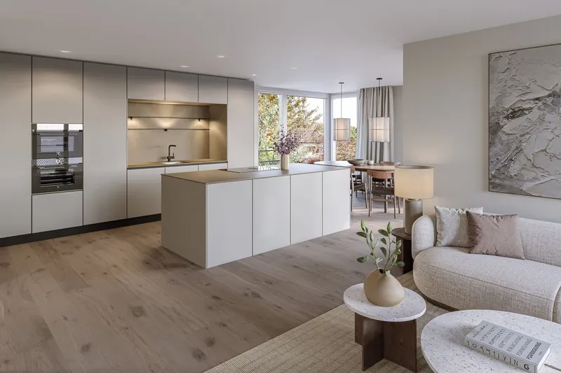 Baubeginn erfolgt: Grosse Terrassen, zentrale Lage, starke Architektur - Photo 4