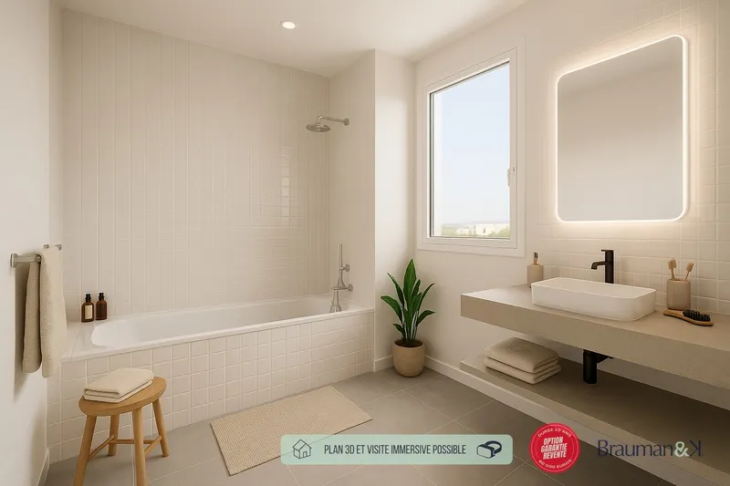 Appartement T3 de 73 m² avec jardin de 49 m² et parking - Photo 4