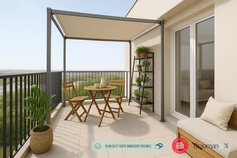 3 pièces de 57 m² avec terrasse de 6 m² et parking - Photo 5