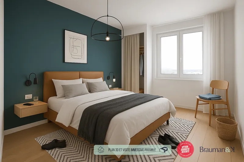 Appartement T3 de 60 m² avec terrasse de 7 m² et parking - Photo 3