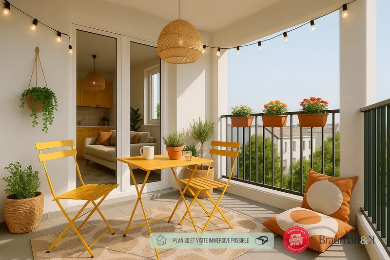 T2 neuf de 43 m² avec terrasse de 4 m² et parking - Photo 4