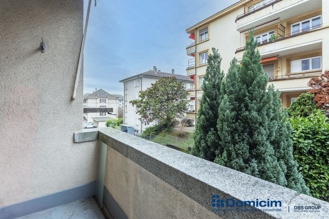 EXCLUSIVITE, QUARTIER RECHERCHÉ SOUS GARE, 3.5 PIECES AVEC BALCON