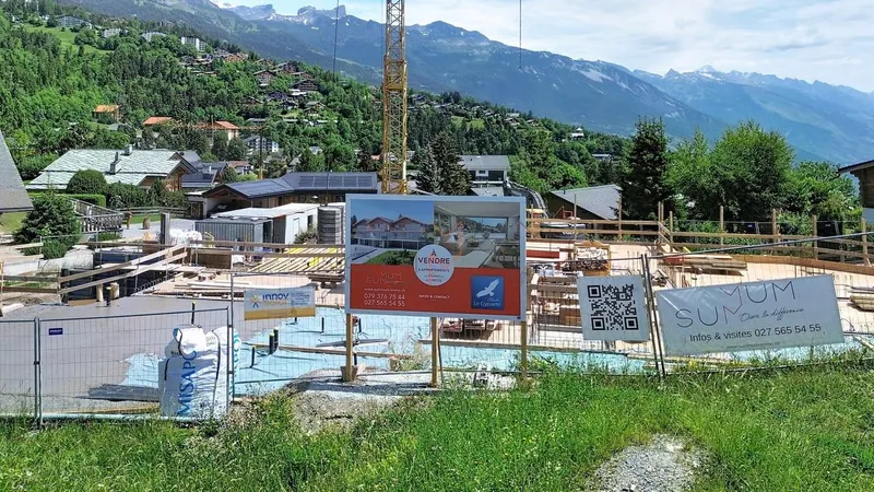 Appartement neuf de 2.5 pièces avec terrasse et vue à Crans-Montana - Résidence principale - Photo 2