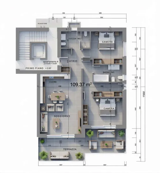 Appartement à vendre, 3 pièces, 110 m², Comano