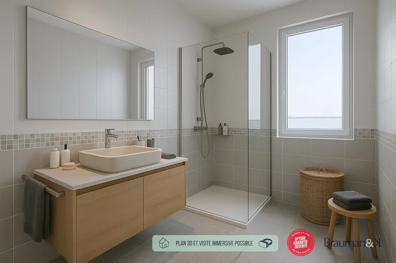 3 pièces de 66 m² avec terrasse de 8 m² et jardin de 95 m² et parking - Photo 4