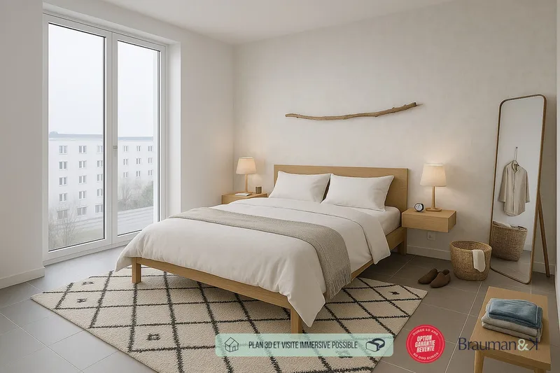 3 pièces de 67 m² avec 2 parkings - Photo 2