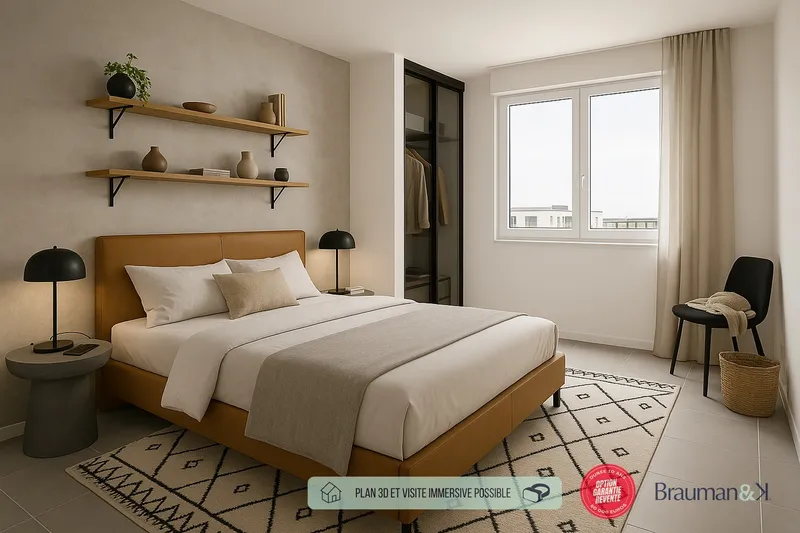Appartement T3 de 62 m² avec terrasse de 6 m² et parking - Photo 3