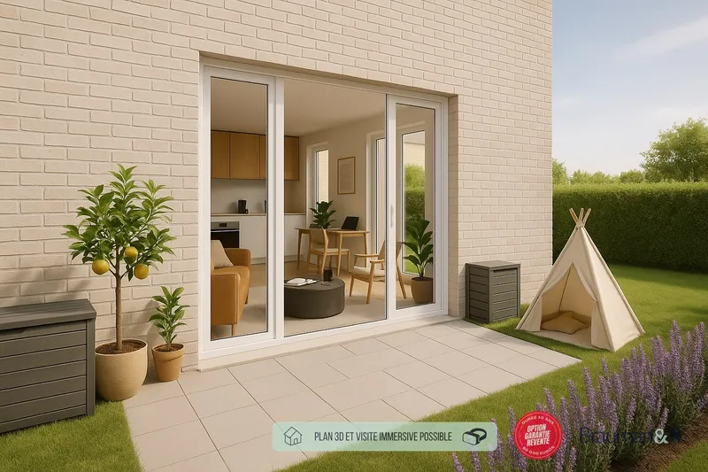 1 pièces de 25 m² avec terrasse de 7 m² et jardin de 4 m² - Photo 3