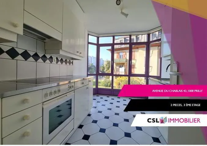 Appartement à louer, 2 pièces, 47 m², Prilly
