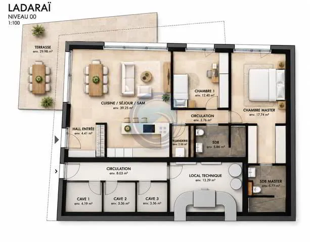 APPARTEMENT NEUF DE 3,5 PIÈCES AVEC TERRASSE - Photo 4