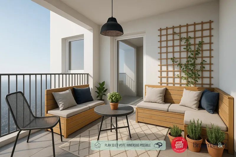 Appartement T3 de 55 m² avec terrasse de 6 m² et parking - Photo 5