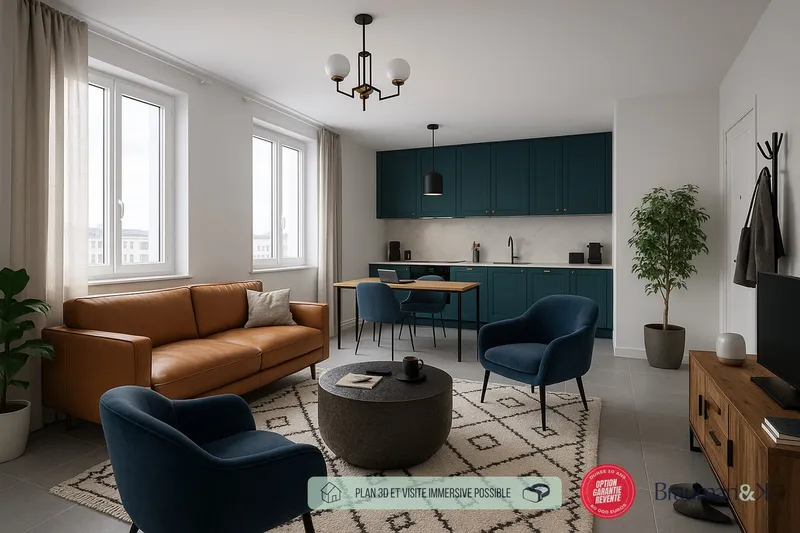Appartement à vendre, 2 pièces, 21 m², Ecouflant