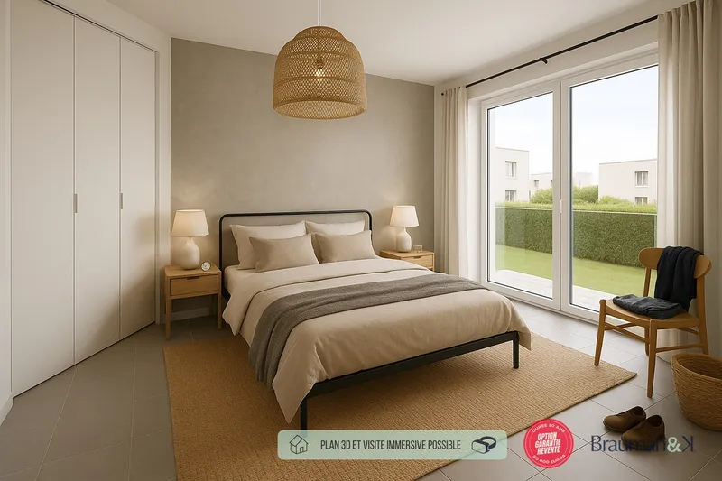 T4 neuf de 95 m² avec terrasse de 20 m² et jardin de 228 m² - Photo 2