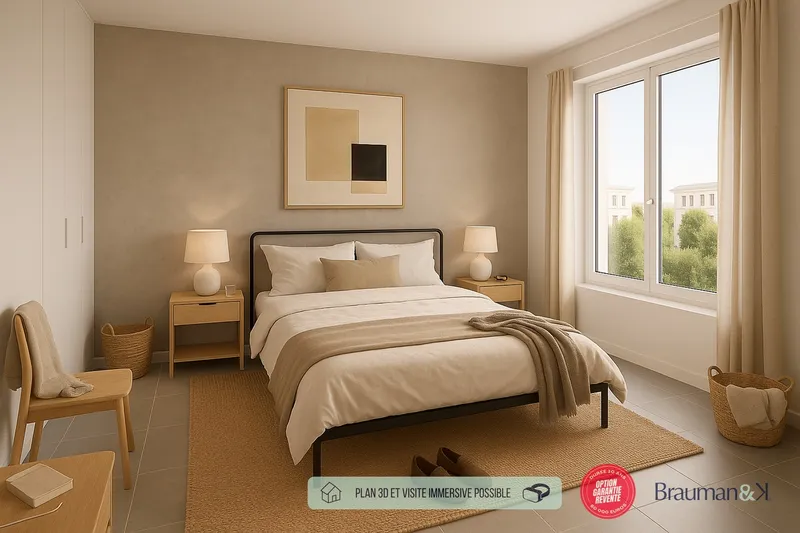 Appartement T3 de 73 m² avec jardin de 49 m² et parking - Photo 2