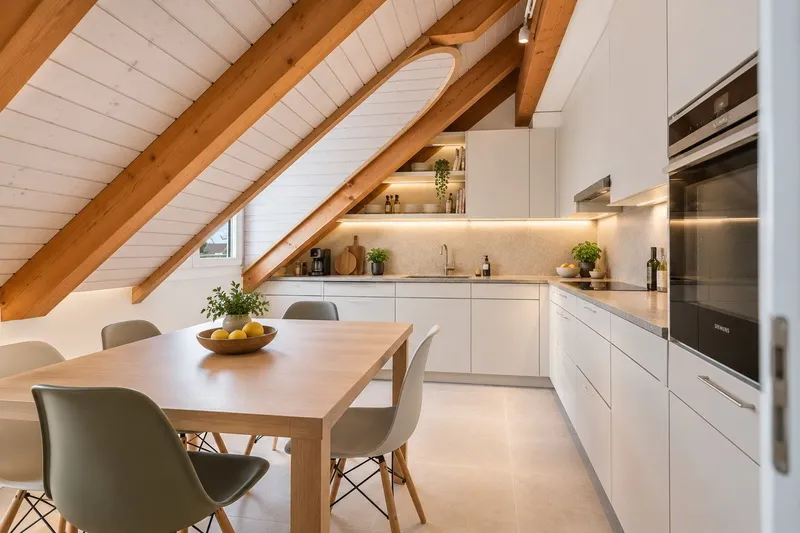 Ein Zuhause zum Verlieben – charmante Dachwohnung mit Sichtbalken - Photo 3