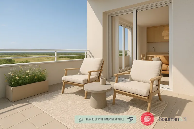 T3 neuf de 66 m² avec terrasse de 11 m² et parking - Photo 5