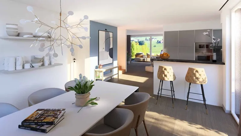 Villa contiguë de 6 pièces en vente à Le Mouret - 144 m² - Photo 2