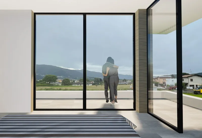 VILLA CON PROGETTO DI EDIFICAZIONE A SAN PIETRO DI STABIO - Photo 4