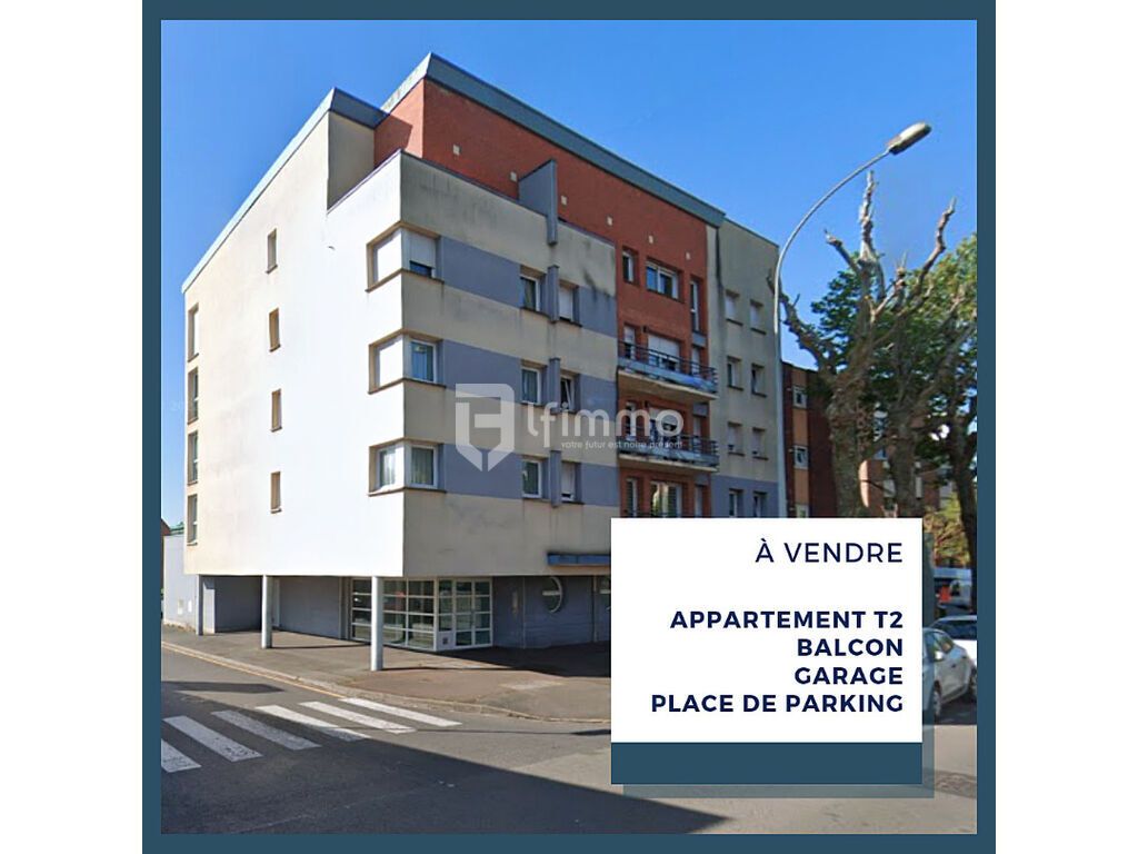 62300 Lens - Appartement T2 avec balcon, garage et place de park