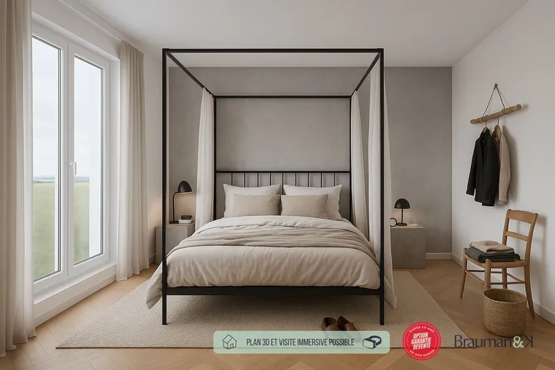 Appartement T4 de 96 m² avec terrasse de 10 m² et jardin de 29 m² et 2 parkings - Photo 2