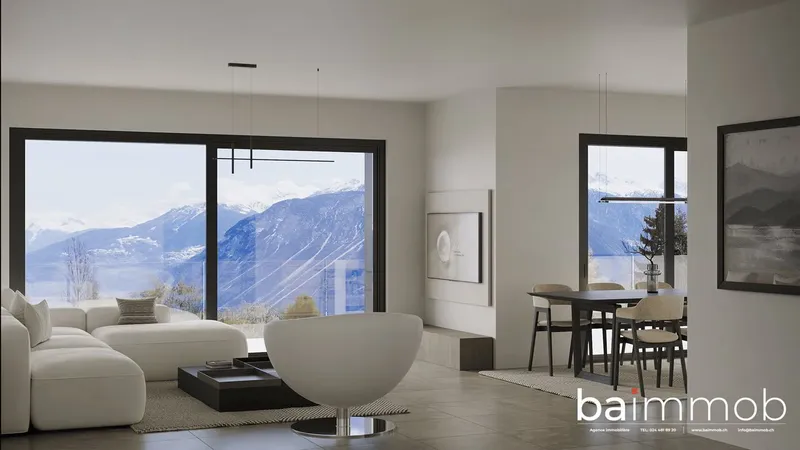 Magnifique appartement de 3,5 pièces avec terrasse et jardin privatif à Crans-Montana ! - Photo 4