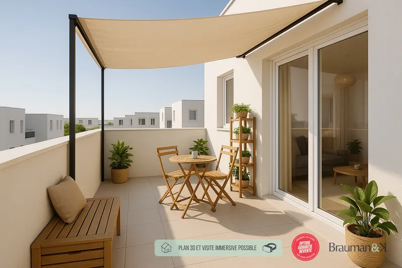 3 pièces de 59 m² avec terrasse de 12 m² et parking - Photo 5
