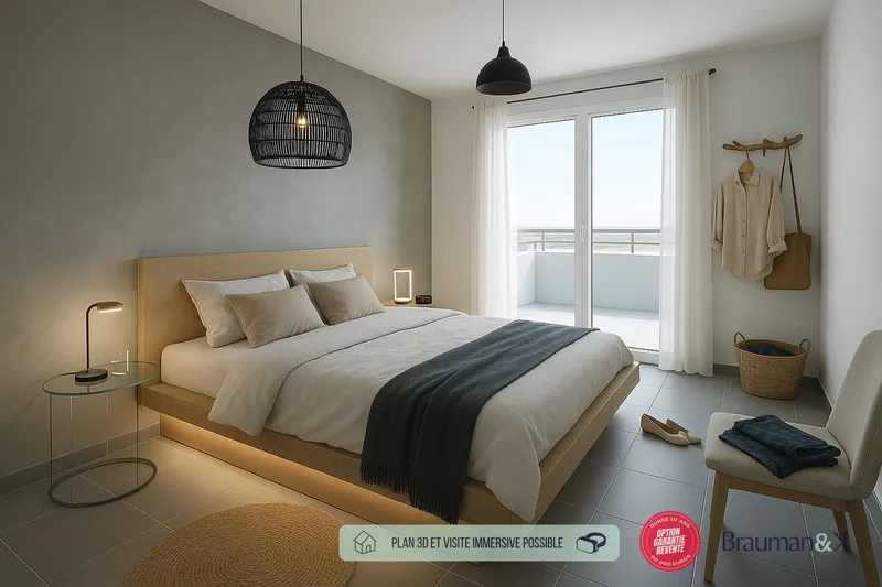 Appartement T4 de 80 m² avec terrasse de 8 m² et parking - Photo 4