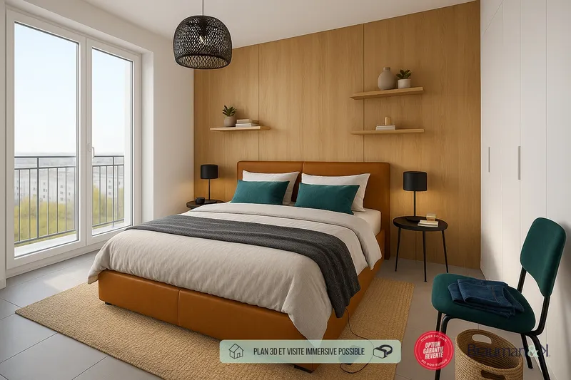 Appartement T4 de 80 m² avec terrasse de 23 m² et parking - Photo 2