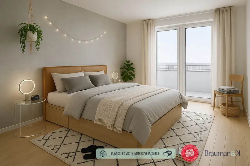 T3 neuf de 65 m² avec terrasse de 18 m² et parking - Photo 3