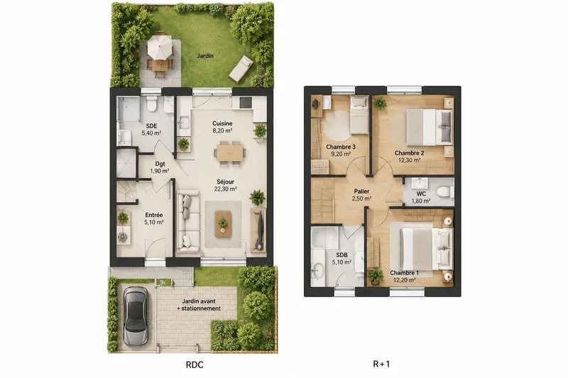 Vente Maison/villa 4 pièces - Photo 4