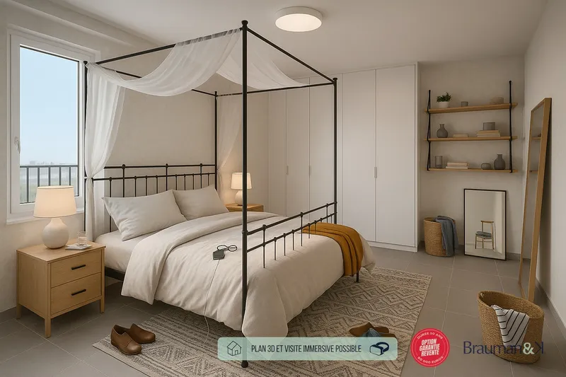 4 pièces de 85 m² avec terrasse de 27 m² et 2 parkings - Photo 3