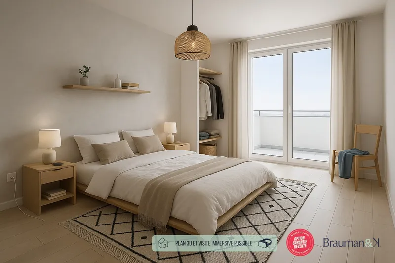 T3 neuf de 53 m² avec terrasse de 41 m² et parking - Photo 2