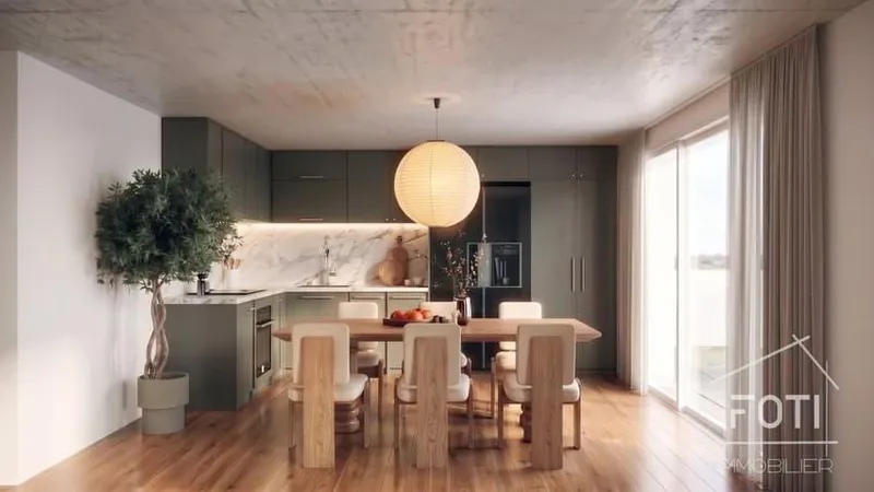 Attique neuf avec jardin privatif de 382 m² avec vue sur les montagnes - Photo 2