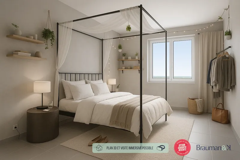 T3 neuf de 61 m² avec terrasse de 5 m² et jardin de 63 m² et 2 parkings - Photo 3