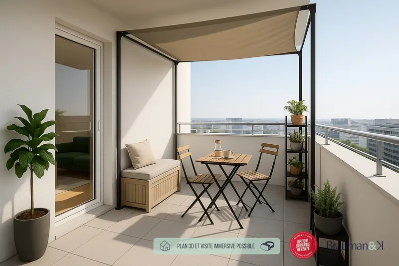 Appartement T3 de 63 m² avec terrasse de 13 m² et parking - Photo 5