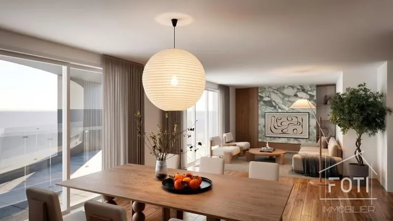 Attique neuf avec jardin privatif de 382 m² avec vue sur les montagnes - Photo 3