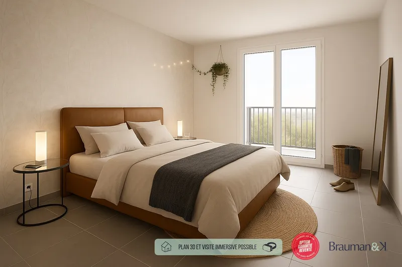 3 pièces de 65 m² avec terrasse de 4 m² et parking - Photo 2