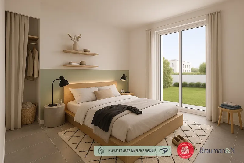 Appartement T3 de 73 m² avec jardin de 49 m² et parking - Photo 3