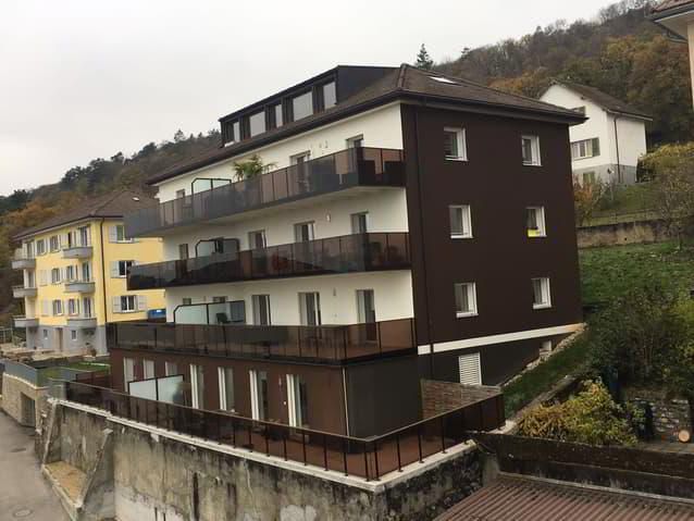 3-room apartment with large balcony and lake view