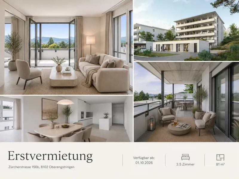 Appartement à louer, 3.5 pièces, 81 m², Oberengstringen
