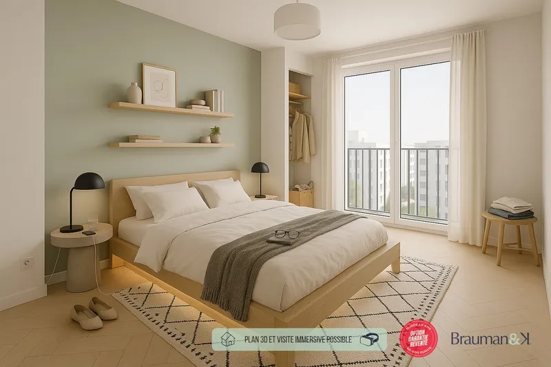 Appartement T3 de 52 m² avec terrasse de 5 m² et parking - Photo 3