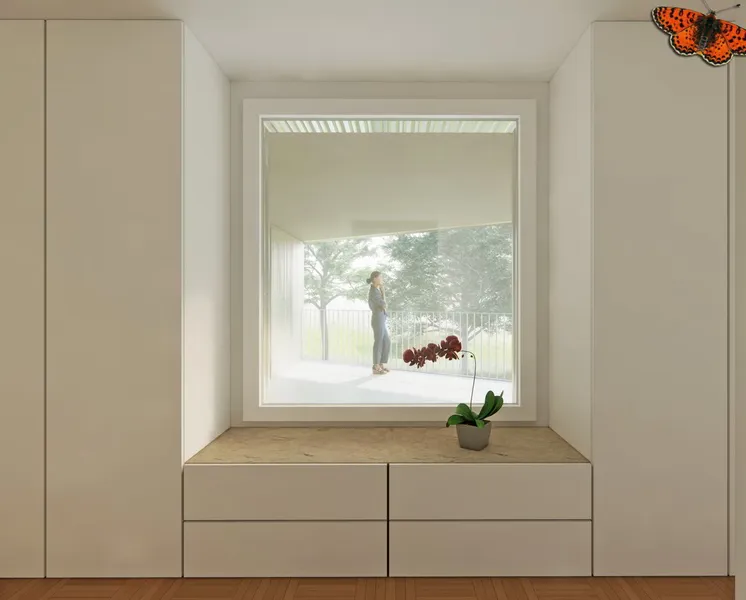 4½ pièces à Givisiez -- loggia et balcon - Photo 3