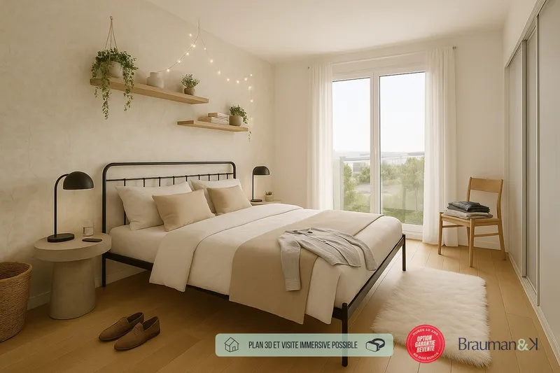 2 pièces de 47 m² avec terrasse de 15 m² et parking - Photo 2