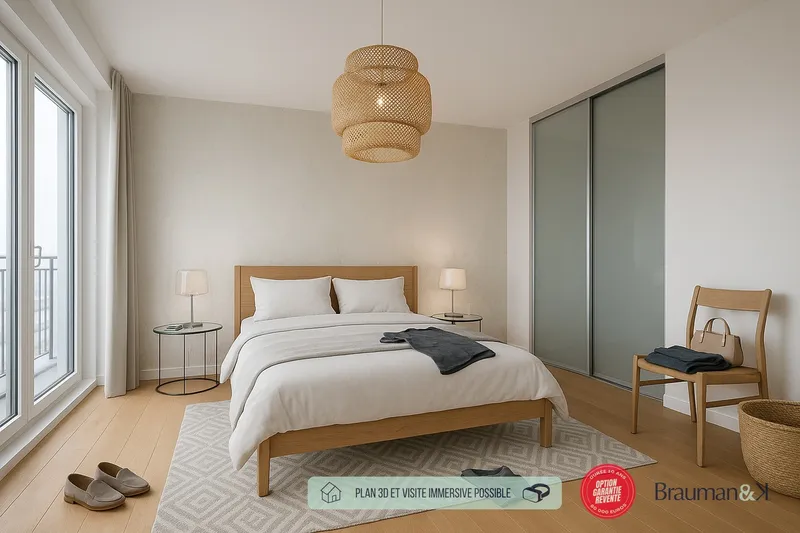 Appartement T5 de 100 m² avec terrasse de 44 m² et parking - Photo 2