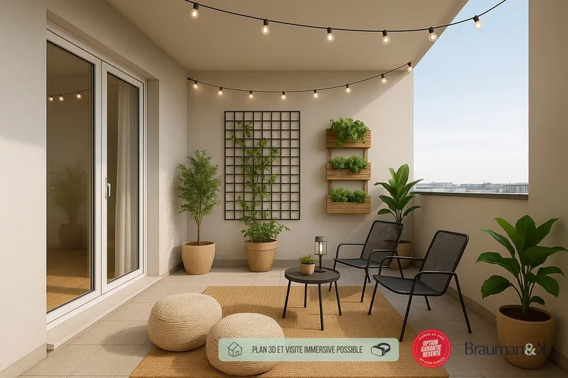 2 pièces de 41 m² avec terrasse de 8 m² et parking - Photo 4