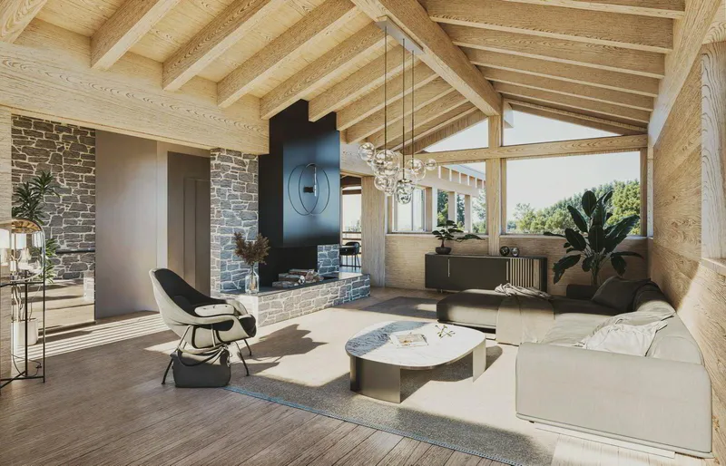 Projet de chalet individuel avec vue panoramique et permis de construire en force - Photo 5