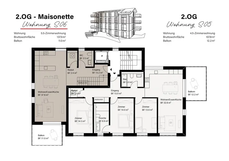 NEUBAU - gemütliche 5.5-Zi-Mais.-Whg. - Photo 3